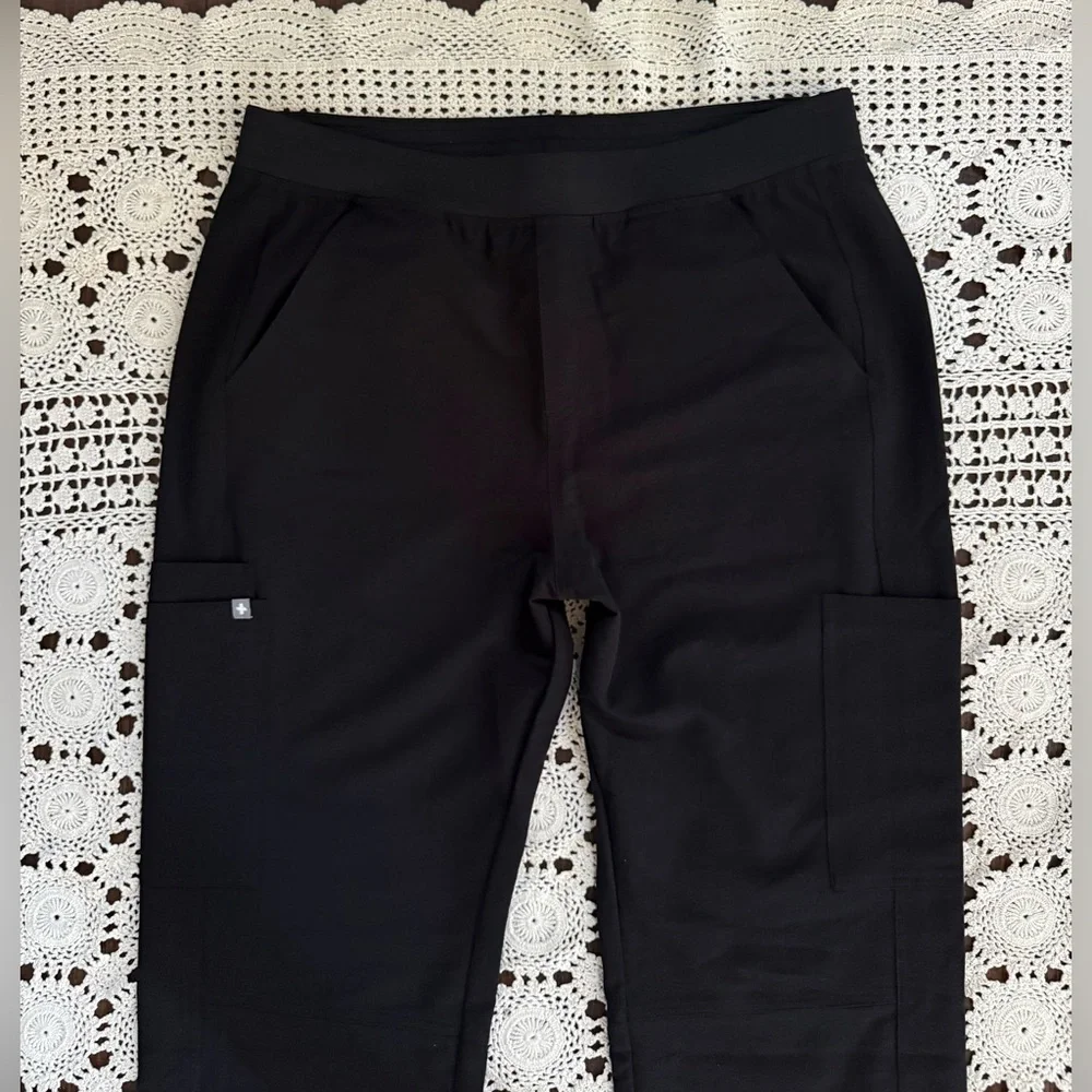 Figs Men’s Axim Straight-Leg Scrub Pant Black Size Extra Large Tall